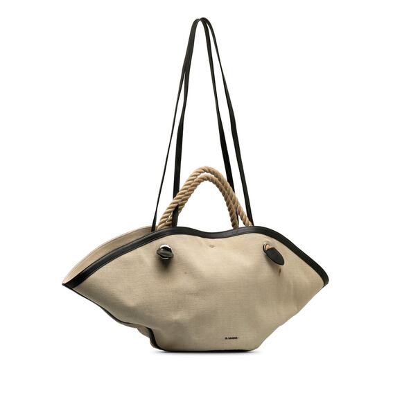 Jil Sander Canvas Sombrero Satchel - Picture 1 of 8